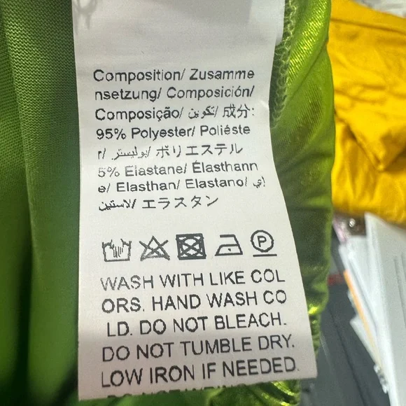 SHEIN Metallic Green Maxi Skirt- PRELOVED - LARGE - Picture 7 of 7